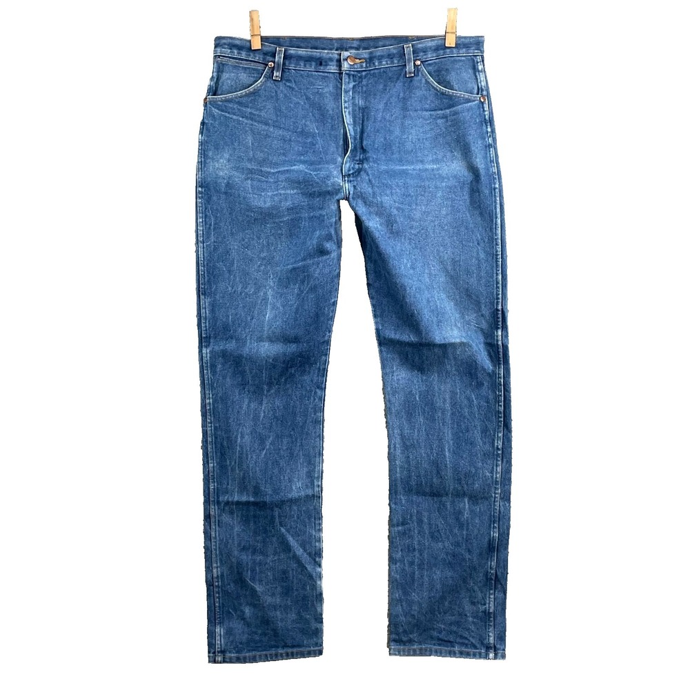 Wrangler Cowboy Cut Original Fit Jeans Men 42x34.5* Rancher Riding Western Rodeo